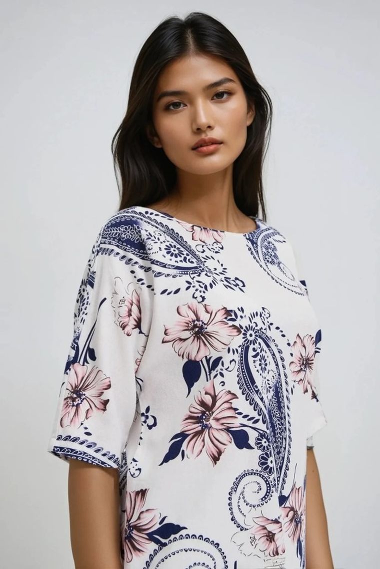 Koszula damska, biała, Moodo