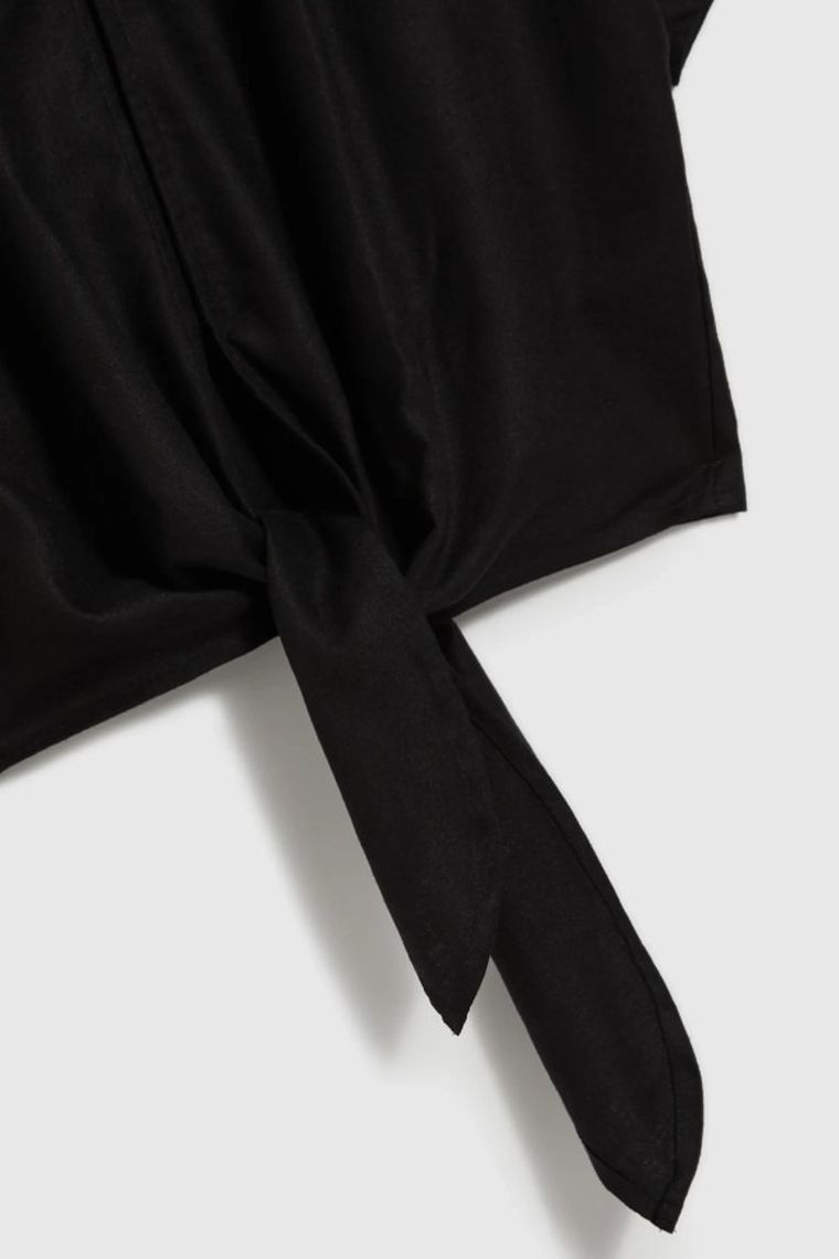 Koszula damska, czarna, Moodo