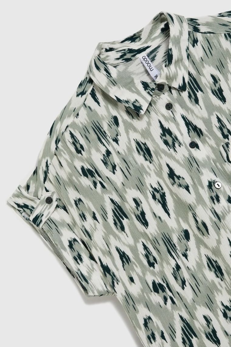 Koszula damska, khaki, Moodo