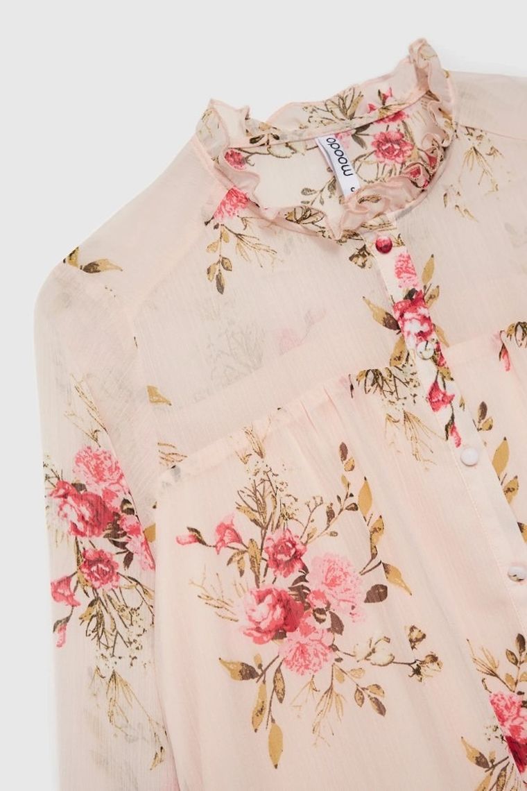 Koszula damska, różowa, Moodo