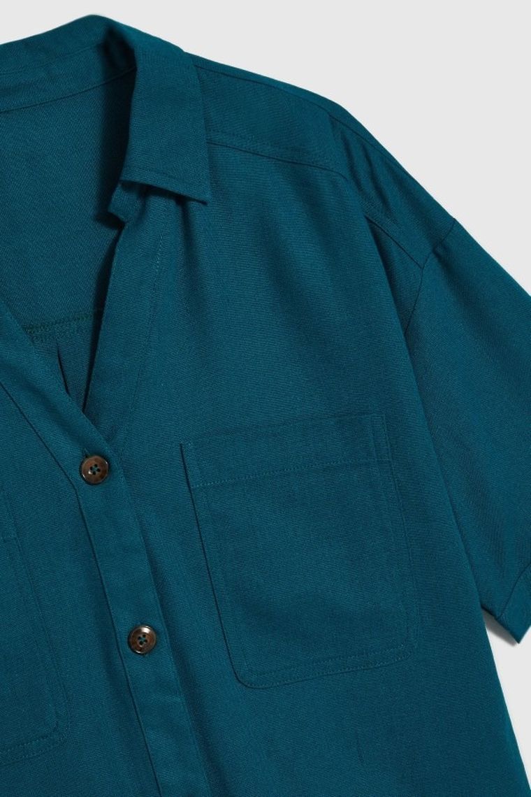 Koszula damska, zielona, Moodo