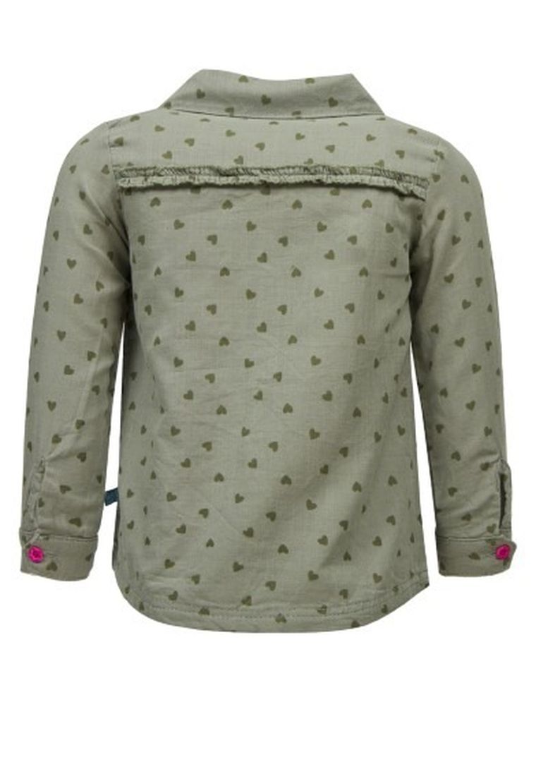 Koszula dziewczęca z długim rękawem, zielona, Lief