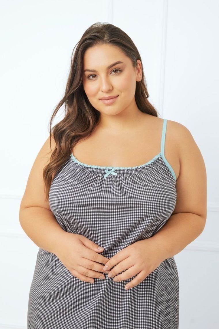 Koszula nocna damska na ramiączka, plus size, mix, Italian Fashion