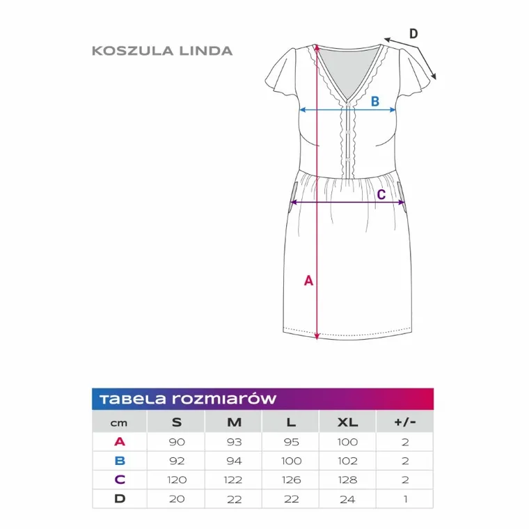 Koszula nocna damska z krótkim rękawem, ciążowa, fioletowa, Eevi