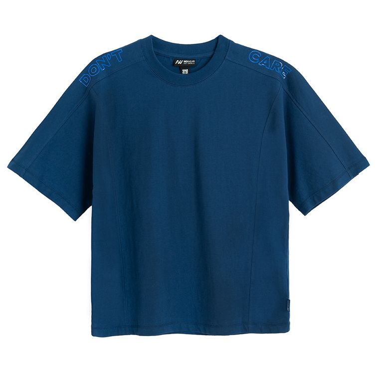 Koszulka oversize z bawełny czesanej NOWEAR