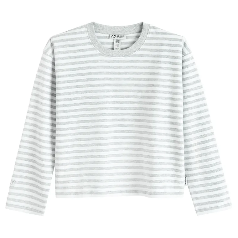 Koszulka z długim rękawem o kroju loose NOWEAR