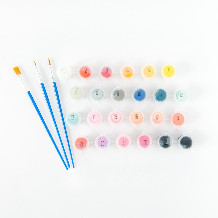 Kot, malowanie po numerach, zestaw kreatywny