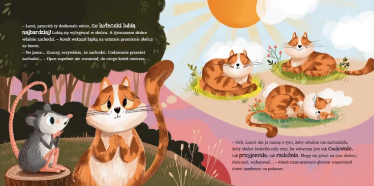 Kotek i opos poszukują radości