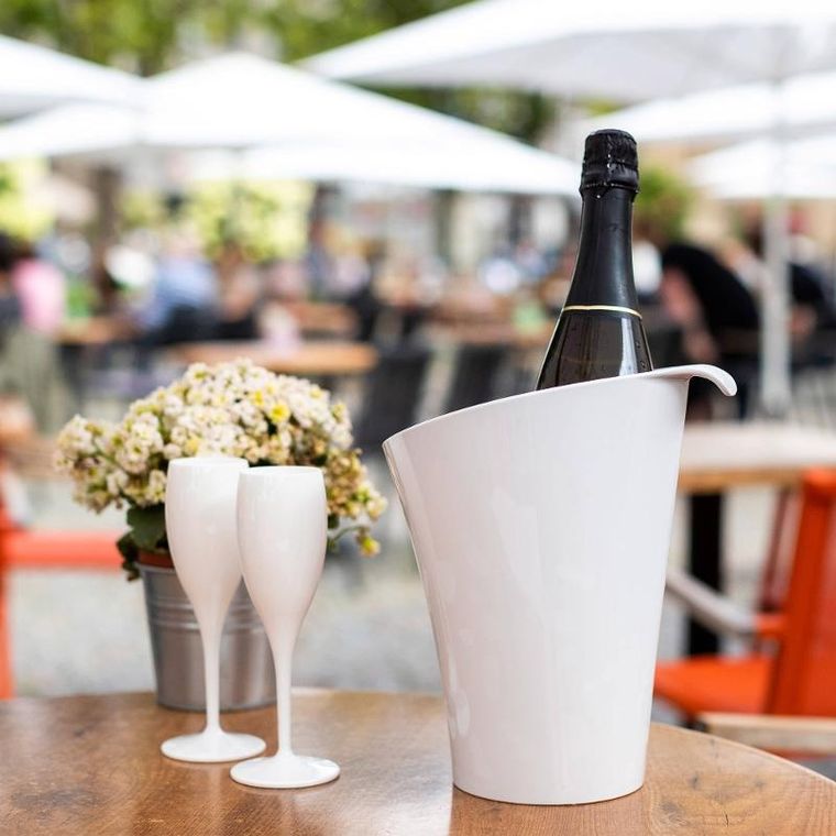 Koziol, biały cooler do wina