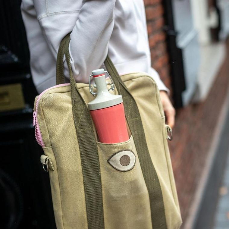 Koziol, butelka na wodę, Plopp to go, szczelny korek, 425 ml