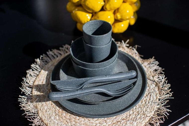 Koziol, Connect, miska, Organic Deep Grey, 890 ml