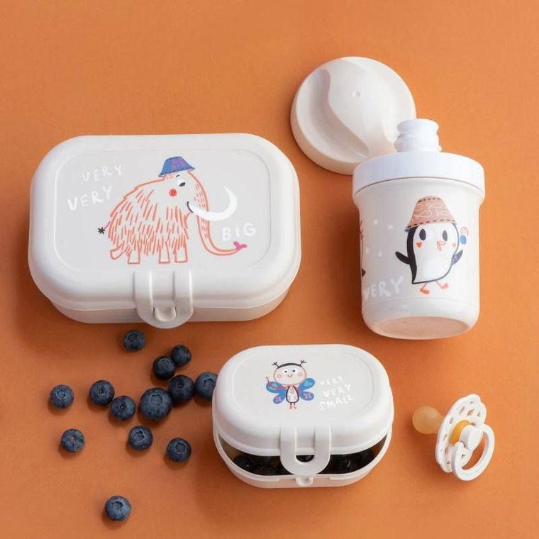 Koziol, Hop On At Home, zestaw lunchboxów, 2 szt. + bidon, 200 ml