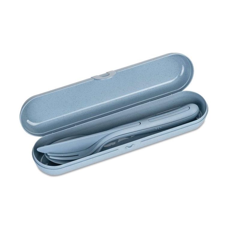 Koziol, pojemnik na sztućce, Kklikk Ready, zestaw sztućców