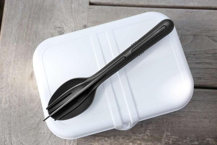 Koziol, turystyczny zestaw sztućców, Klikk organic