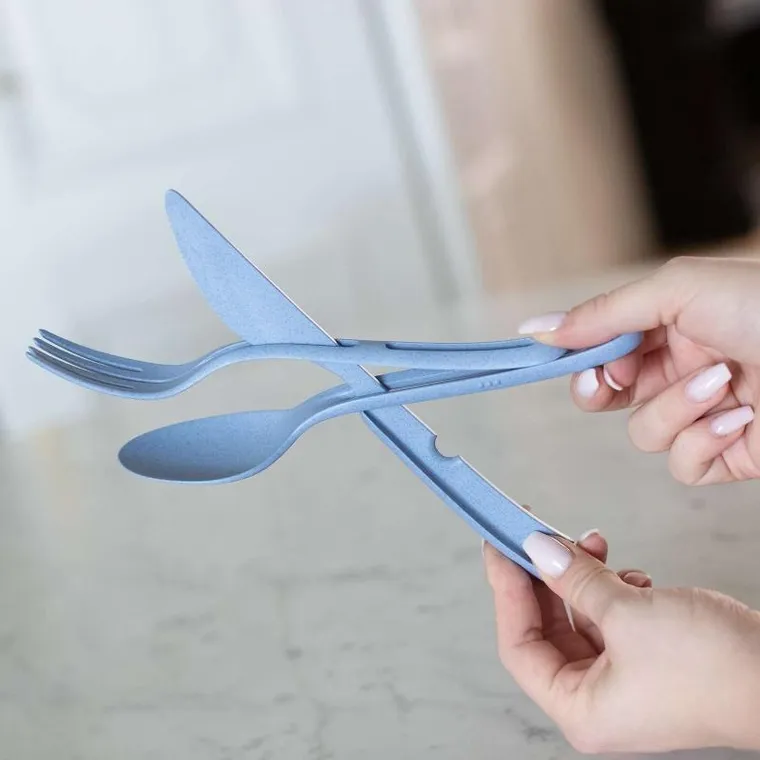 Koziol, turystyczny zestaw sztućców, Klikk organic