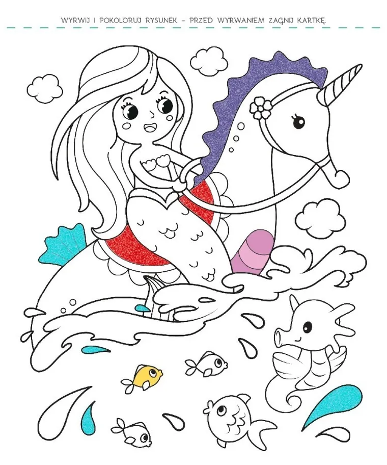 Kraina czarów. Brokatowa kolorowanka