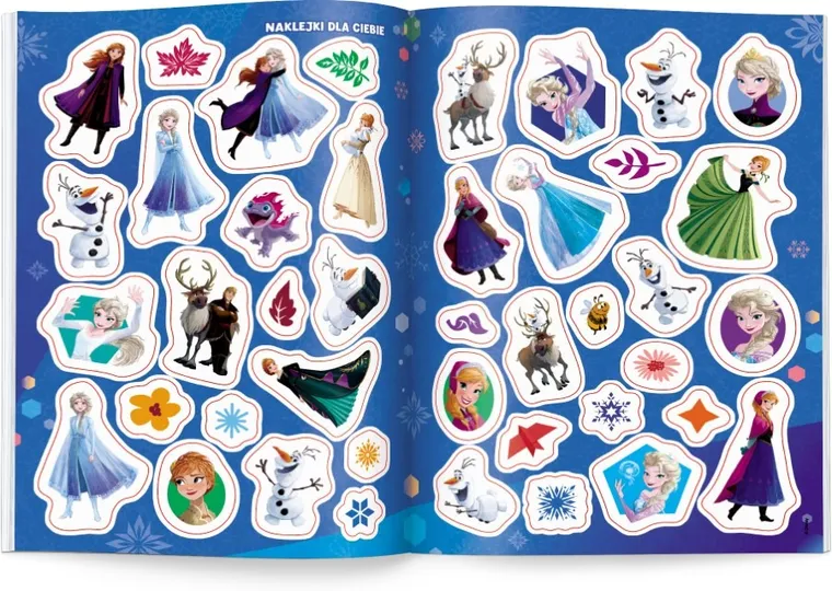 Kraina Lodu. 100 brokatowych naklejek
