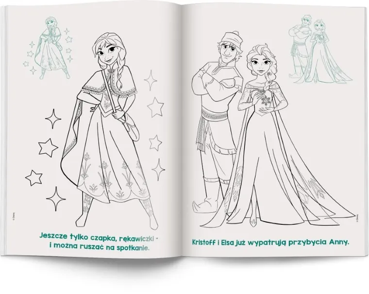 Kraina Lodu. Kolorowanka z naklejkami