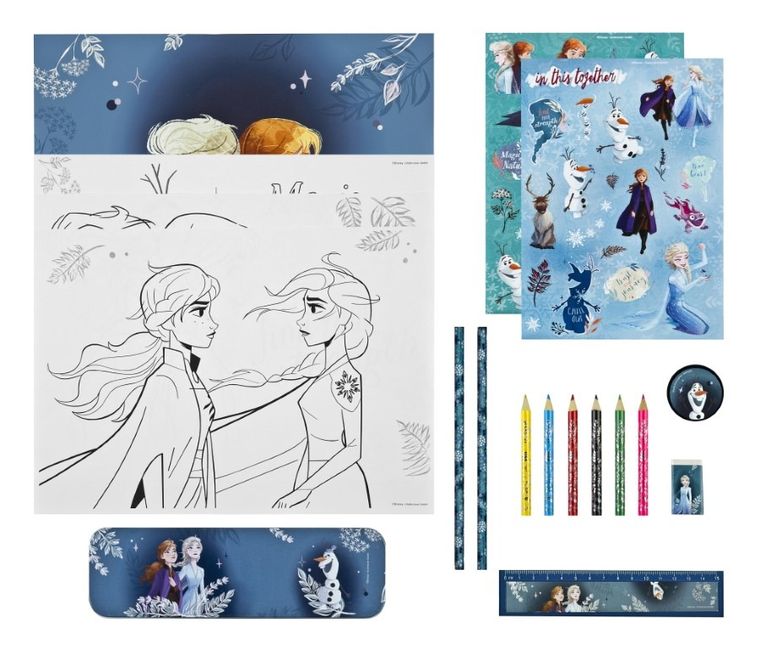 Kraina Lodu, zestaw szkolny w saszetce torebce