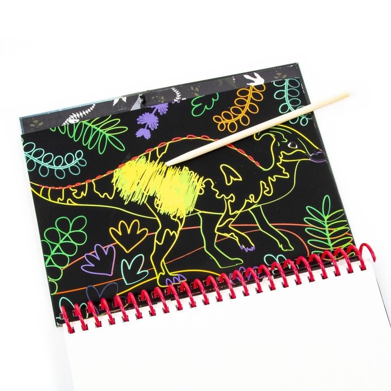 Kreatywny notes z wydrapywankami, Dinozaury