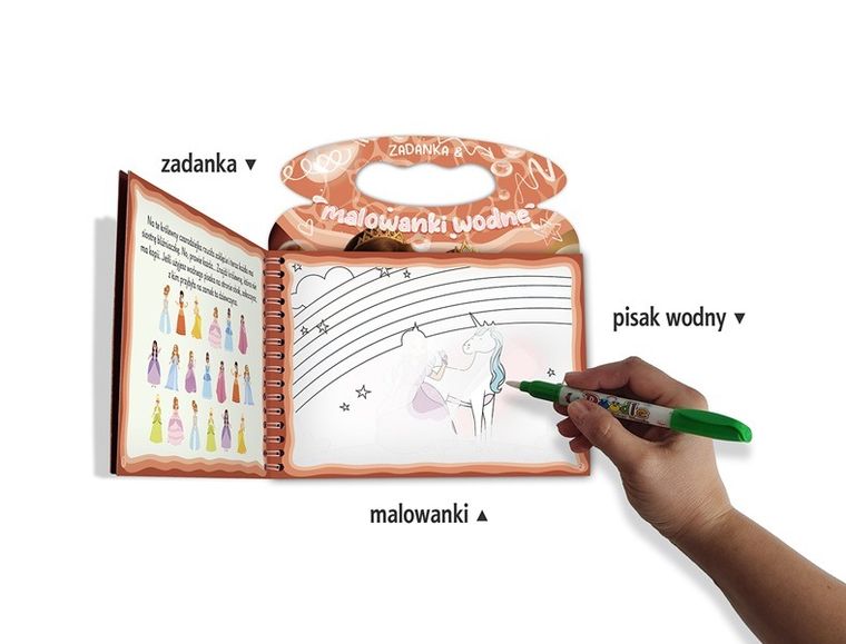 Królewny. Zadanka & malowanki wodne