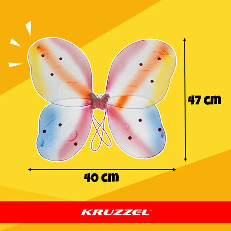 Kruzzel, strój dla dzieci, motylek, 6 elementów