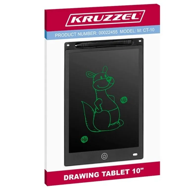 Kruzzel, tablet do rysowania, czarny, 10"