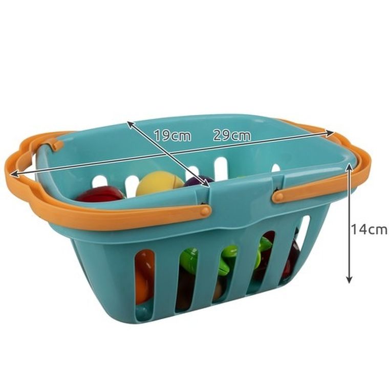 Kruzzel, warzywa i owoce do krojenia z koszyczkiem