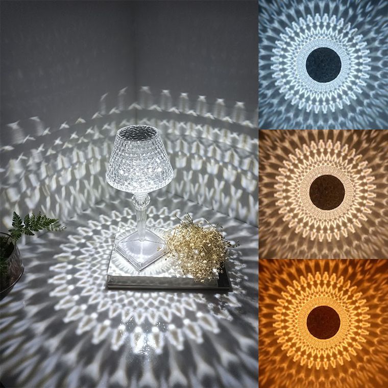 Kryształowa lampa LED, 25 cm