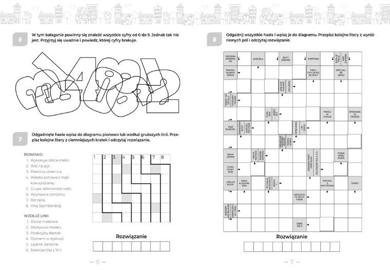 Krzyżówki, szyfrogramy, zadania logiczne. Wielka księga łamigłówek