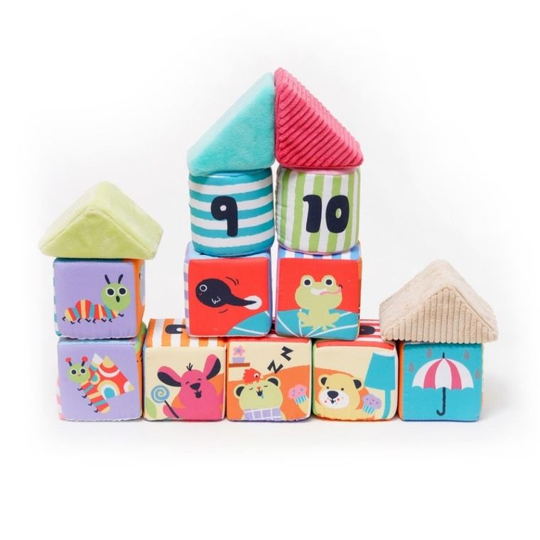 K's Kids, miękkie klocki edukacyjne, 14 elementów