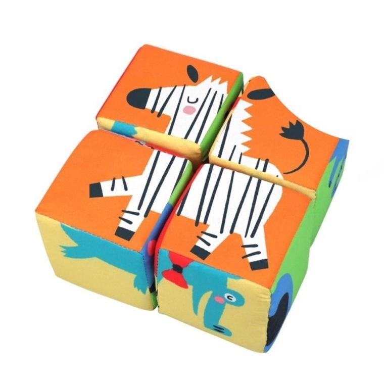 K's Kids, zestaw miękkich kolorowych klocków edukacyjnych