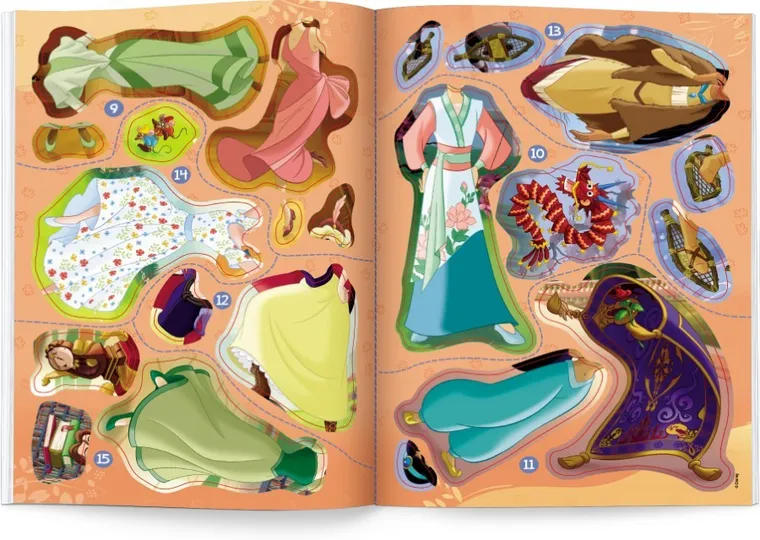 Księżniczki Diseya. Brokatowe ubieranki