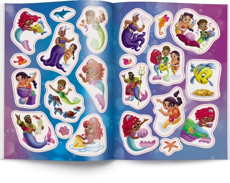 Ksieżniczki Disneya. Ariel. Kolorowanka z naklejkami