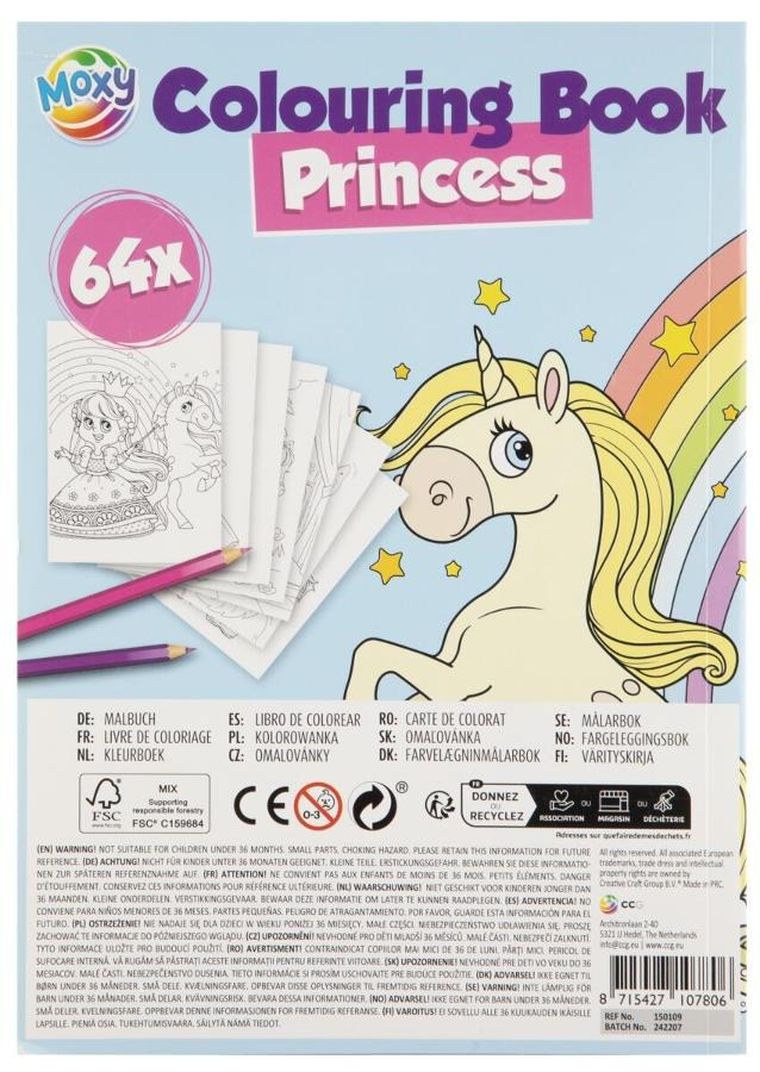 Księżniczki. Kolorowanka. A5