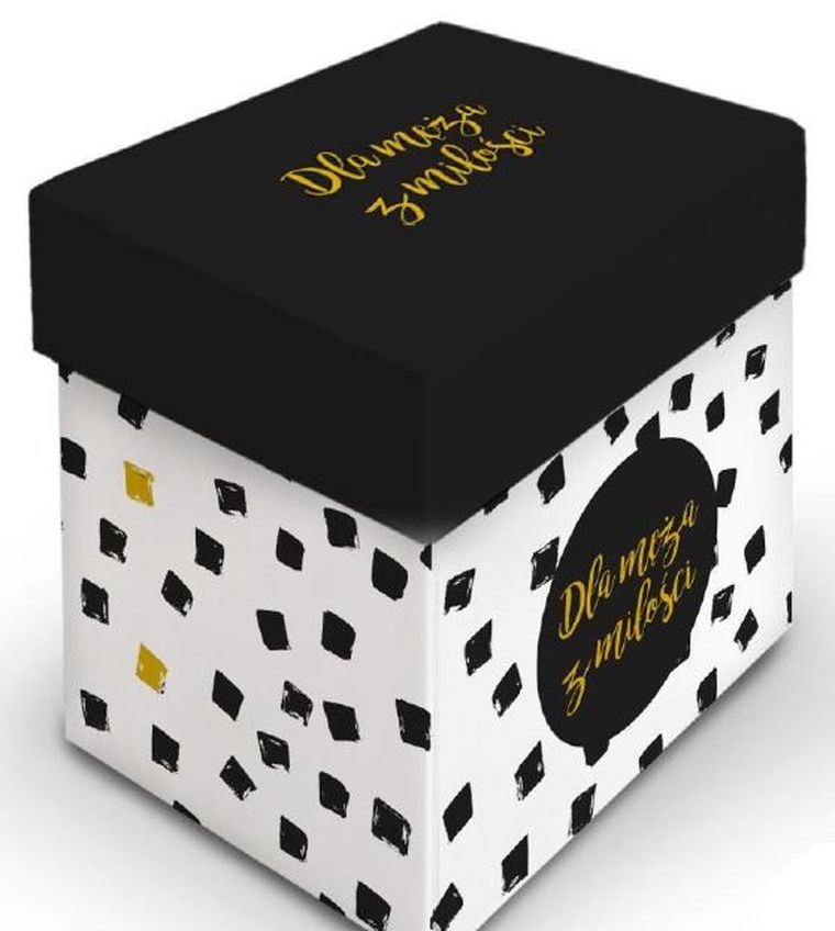 Kubek B&W z dedykacją, Dla męża z miłości