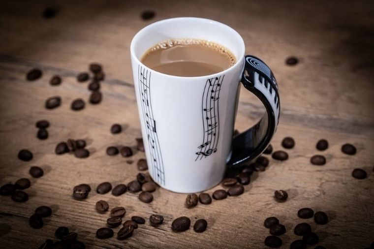 Kubek muzyka, keyboard