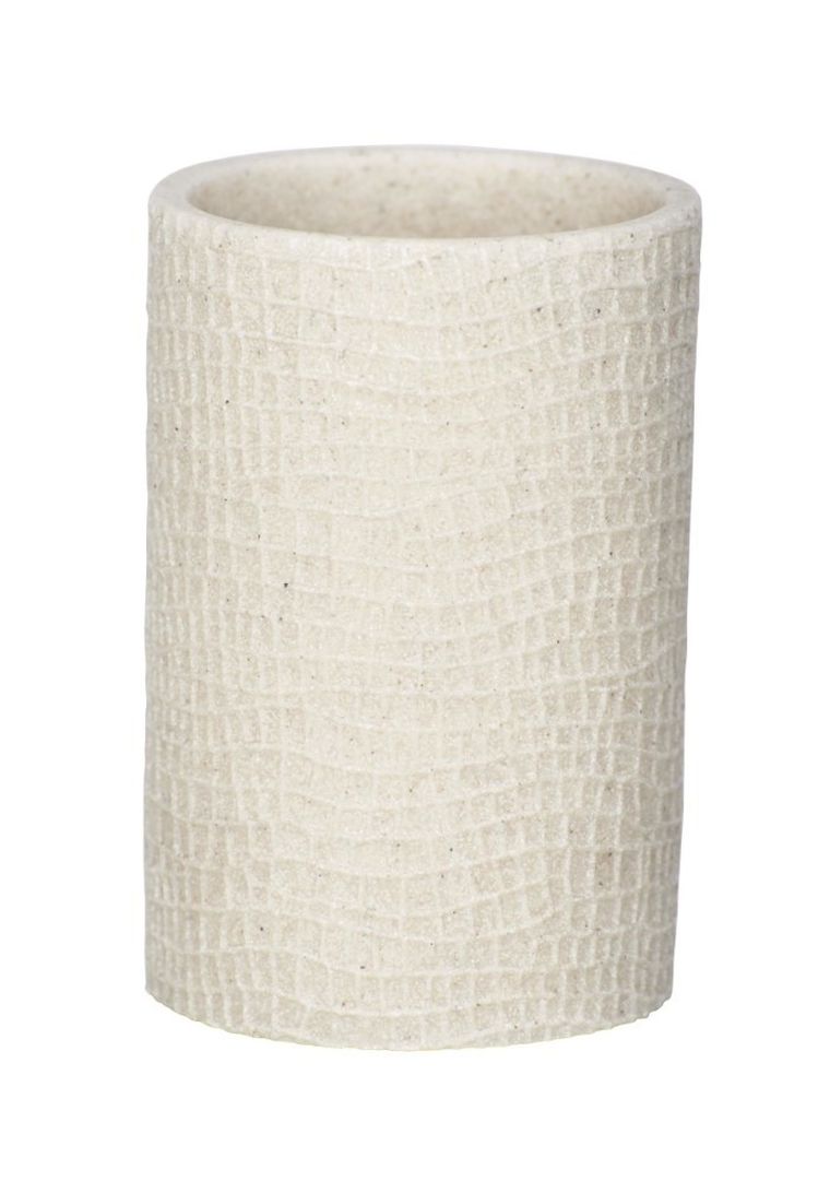 Kubek na szczoteczki, Peanut, beżowy