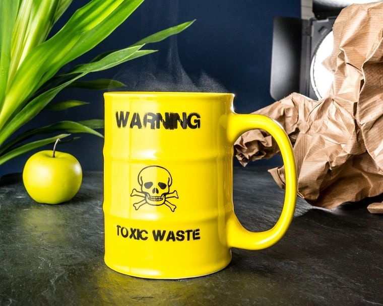 Kubek, Toxic Waste, żółty