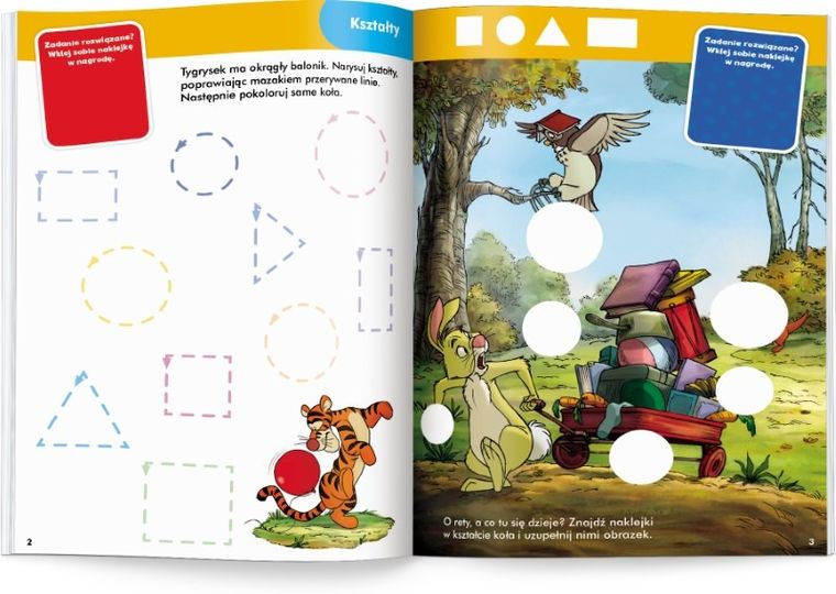 Kubuś Puchatek i przyjaciele. Disney Uczy. Zadania z nagrodami