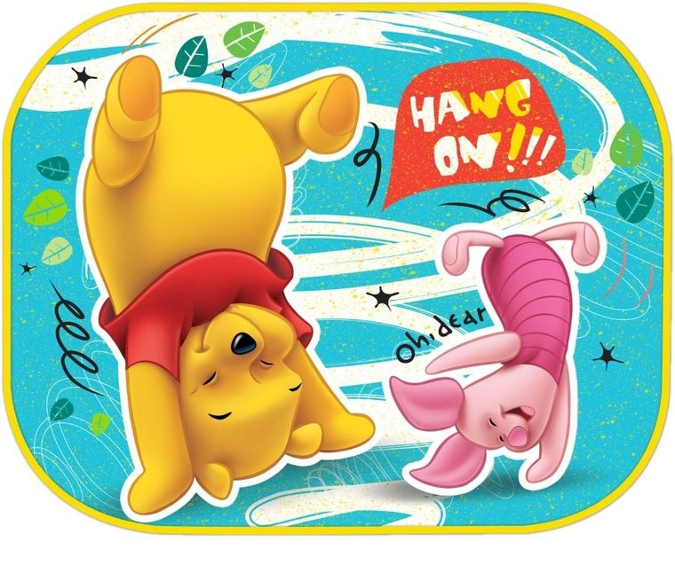 Kubuś Puchatek, Zasłonki przeciwsłoneczne, 44-35 cm, 2 szt.