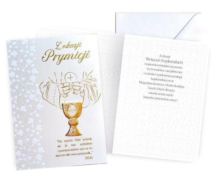 Kukartka, karnet B6, Prymicja