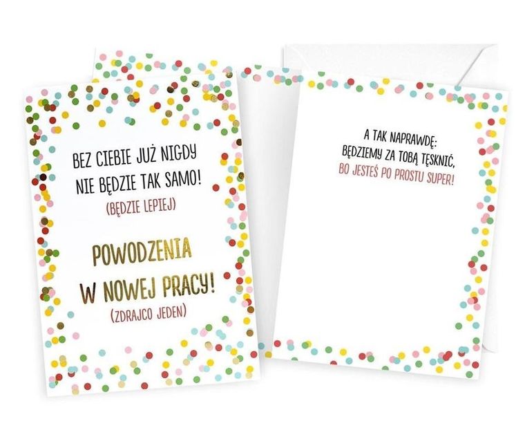 Kukartka, karnet, Podziękowania