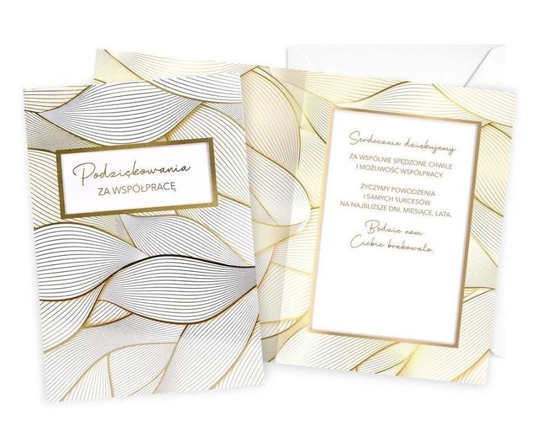 Kukartka, karnet, Podziękowania