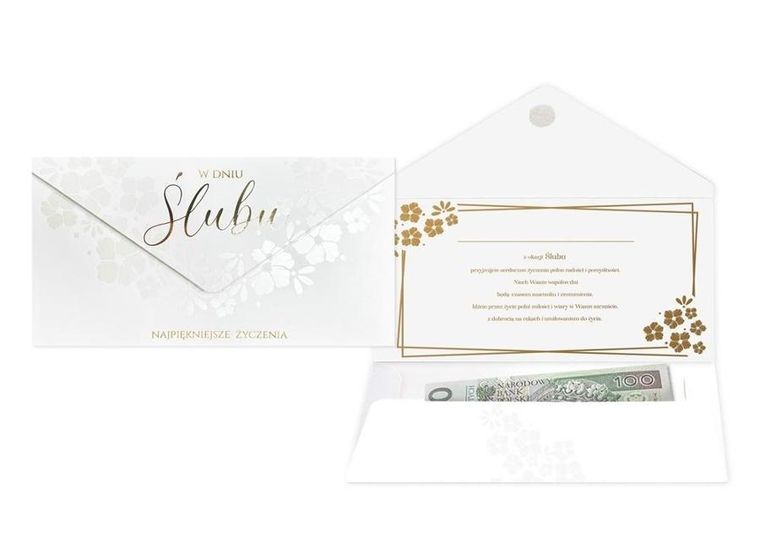 Kukartka, koperta podarunkowa, Ślub