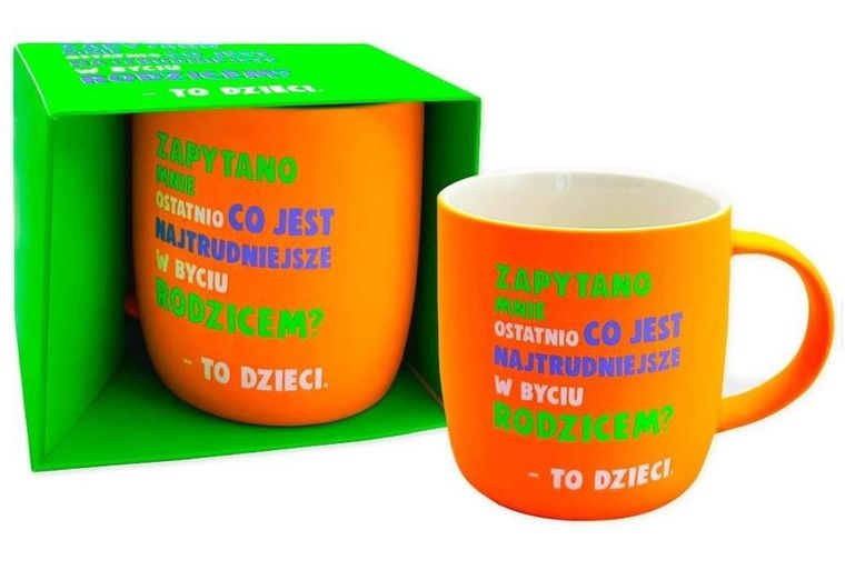 Kukartka, kubek neonowy, Bycie rodzicem