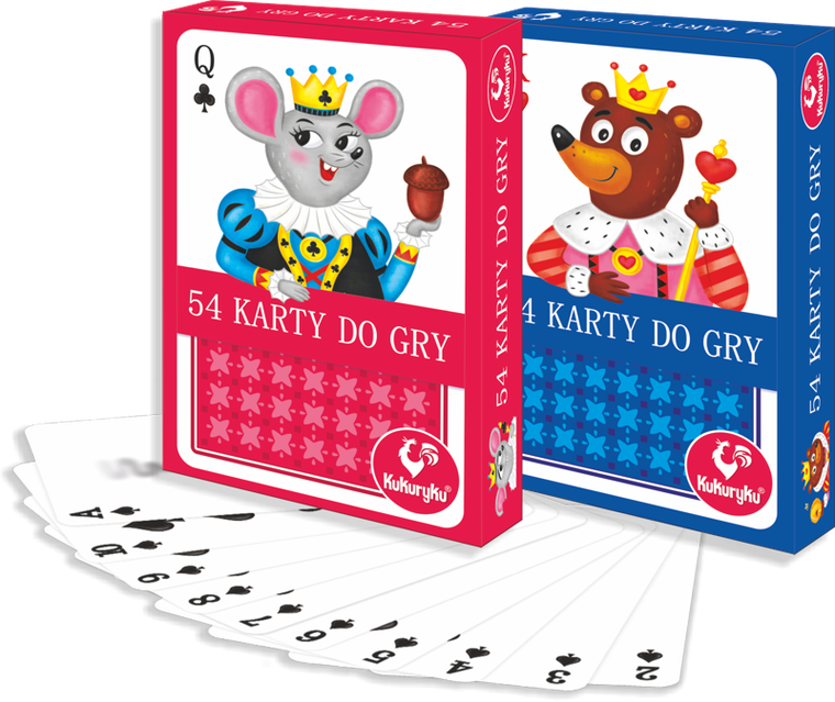 Kukuryku, Junior, Karty do gry, 10 gier karcianych