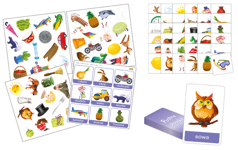 Kukuryku, Psotne słówka, Głoski syczące, gra logopedyczna