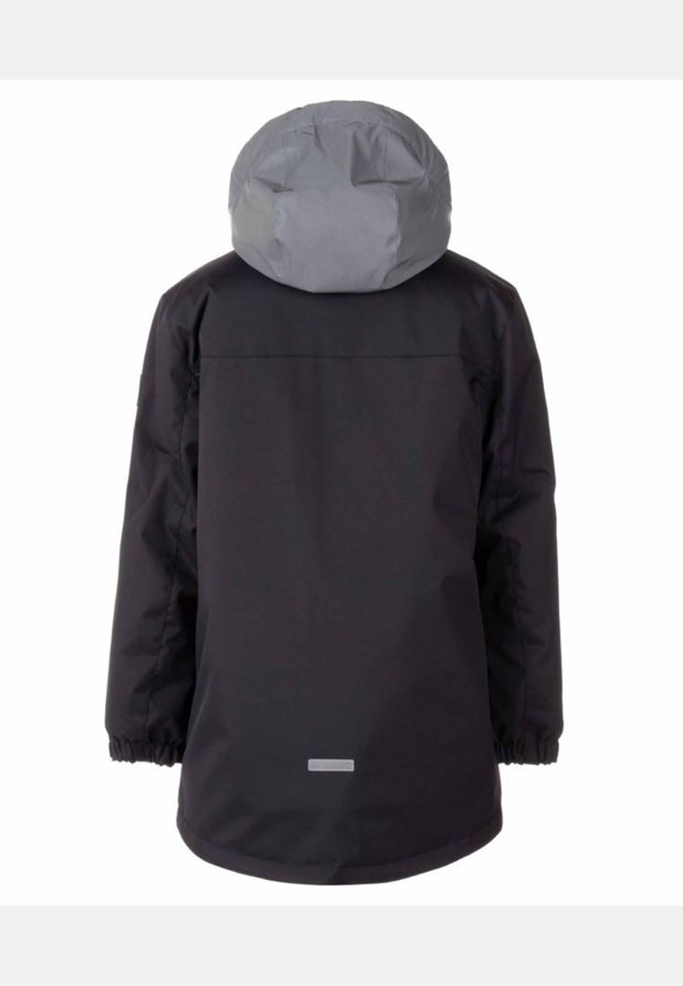 Kurtka chłopięca z kapturem, czarna, Lenne