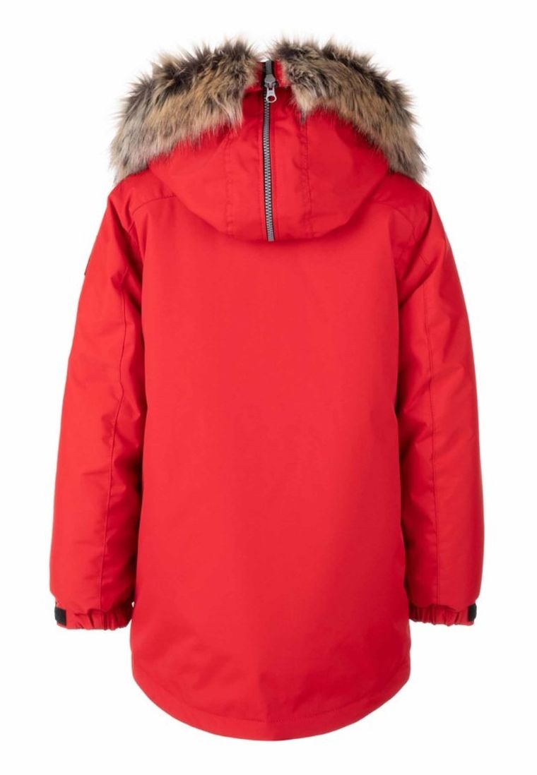 Kurtka chłopięca z kapturem, czerwona, Lenne